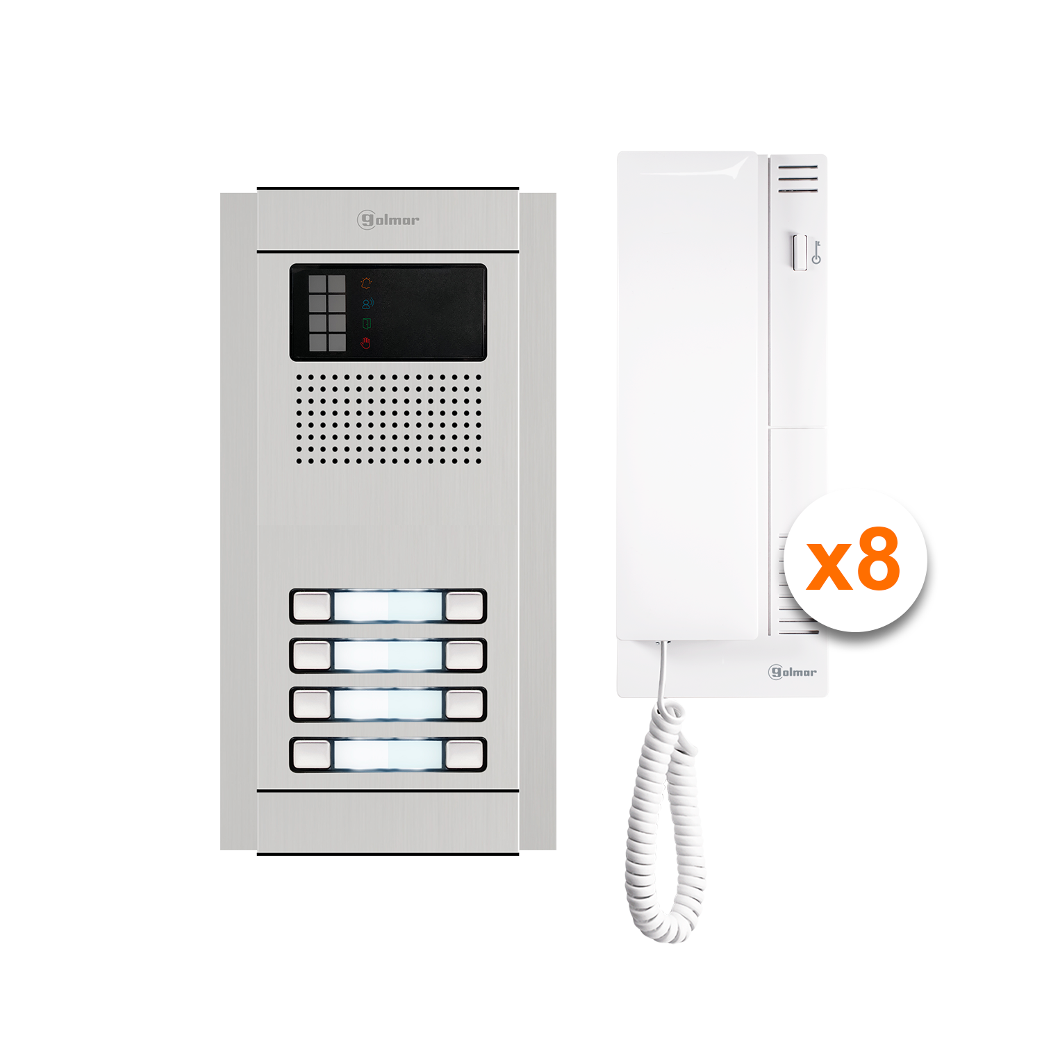 Kit de Audio para 8 apartamentos N4280